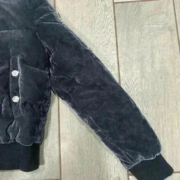 BCBGeneration velvet hooded bomber jacket Size XS - Picture 8 of 12